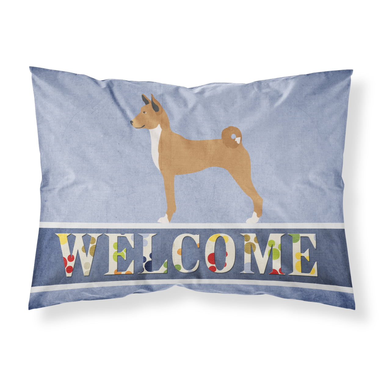 Telomian Welcome Fabric Standard Pillowcase - Multi-Colored - Standard