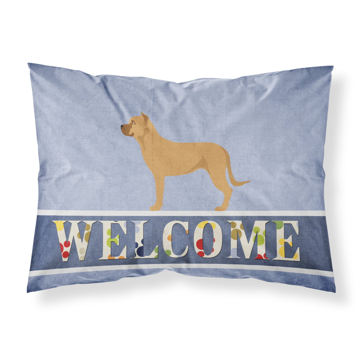 Alano Espanol Spanish Bulldog Fabric Standard Pillowcase - Multi-Colored - Standard