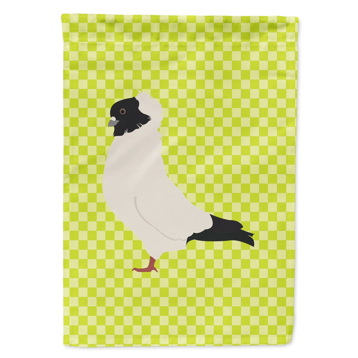Nun Pigeon Green Flag Garden Size