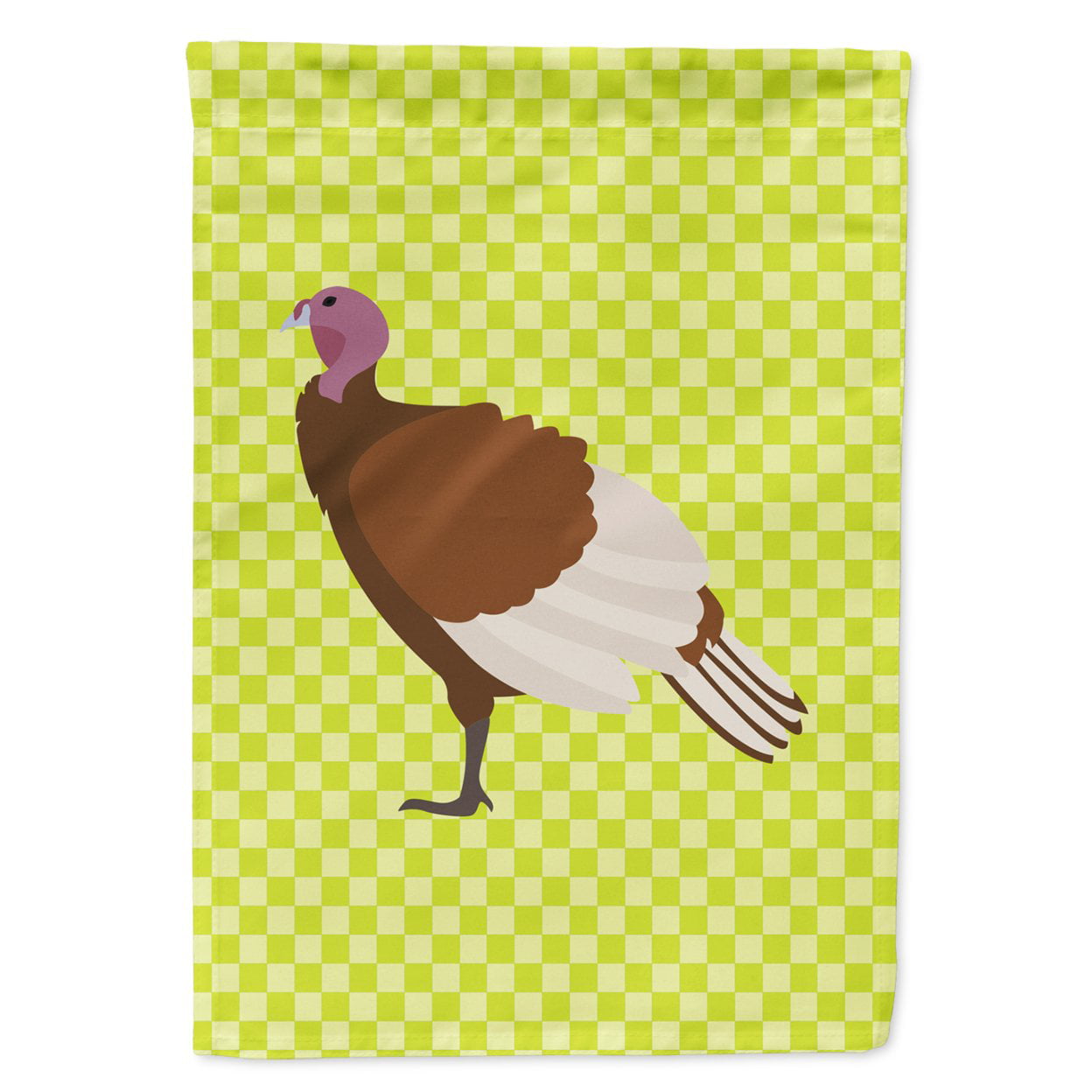 Bourbon Red Turkey Hen Green Flag Garden Size
