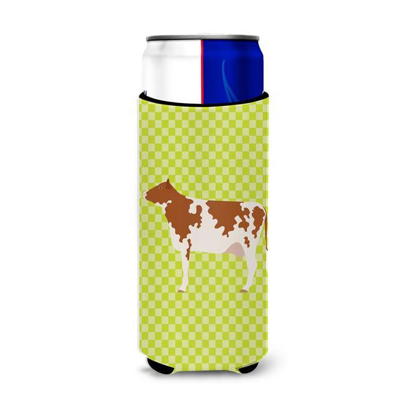 Picture of Carolines Treasures BB7653MUK Ayrshire Cow Green Michelob Ultra Hugger for Slim Cans