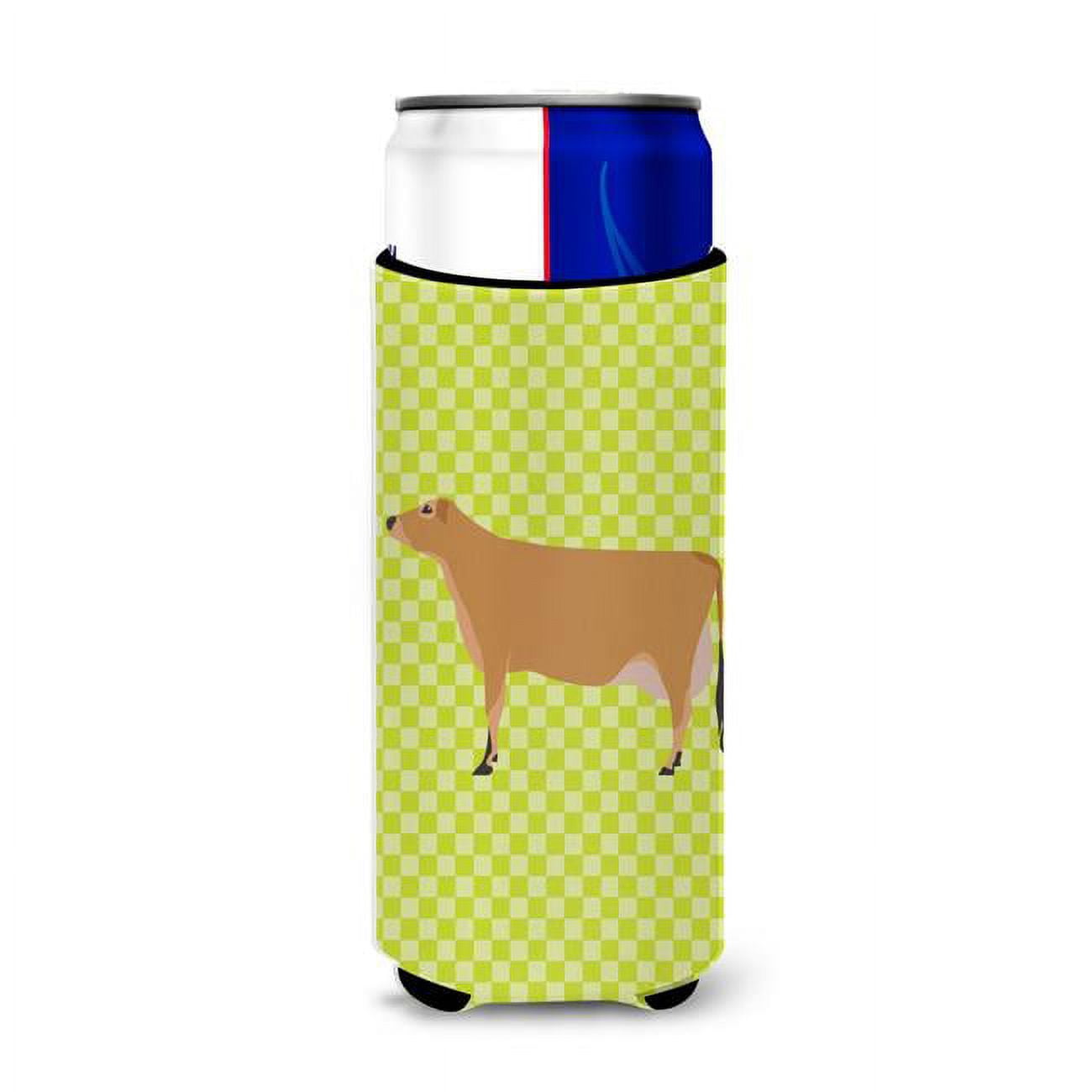 Picture of Carolines Treasures BB7655MUK Jersey Cow Green Michelob Ultra Hugger for Slim Cans