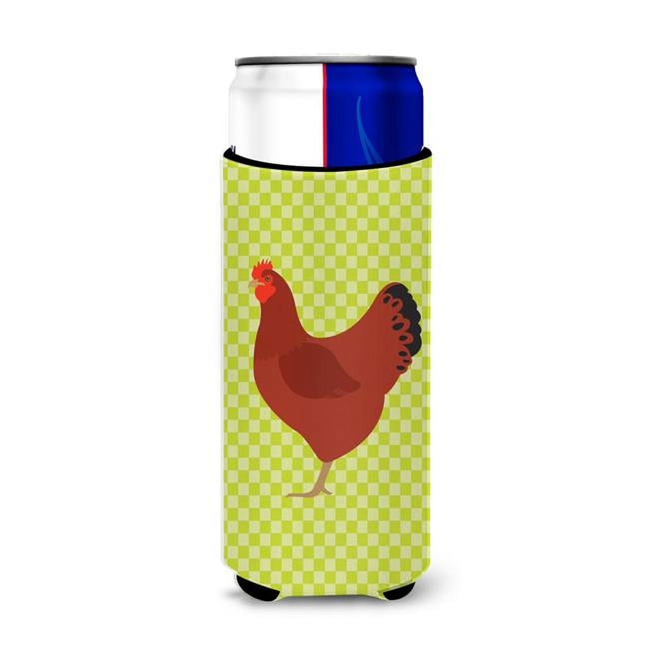 Picture of Carolines Treasures BB7669MUK New Hampshire Red Chicken Green Michelob Ultra Hugger for Slim Cans