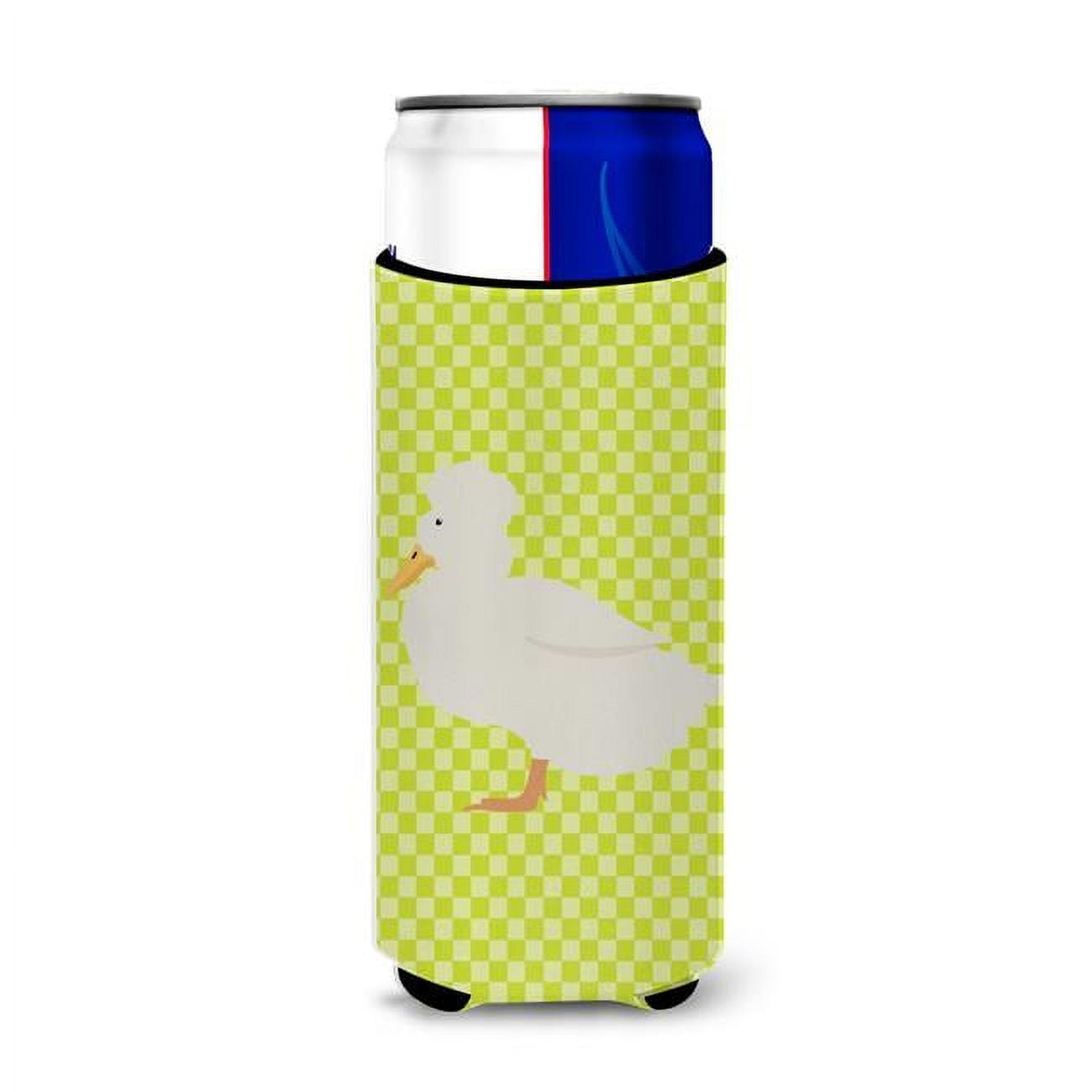 Picture of Carolines Treasures BB7683MUK Crested Duck Green Michelob Ultra Hugger for Slim Cans