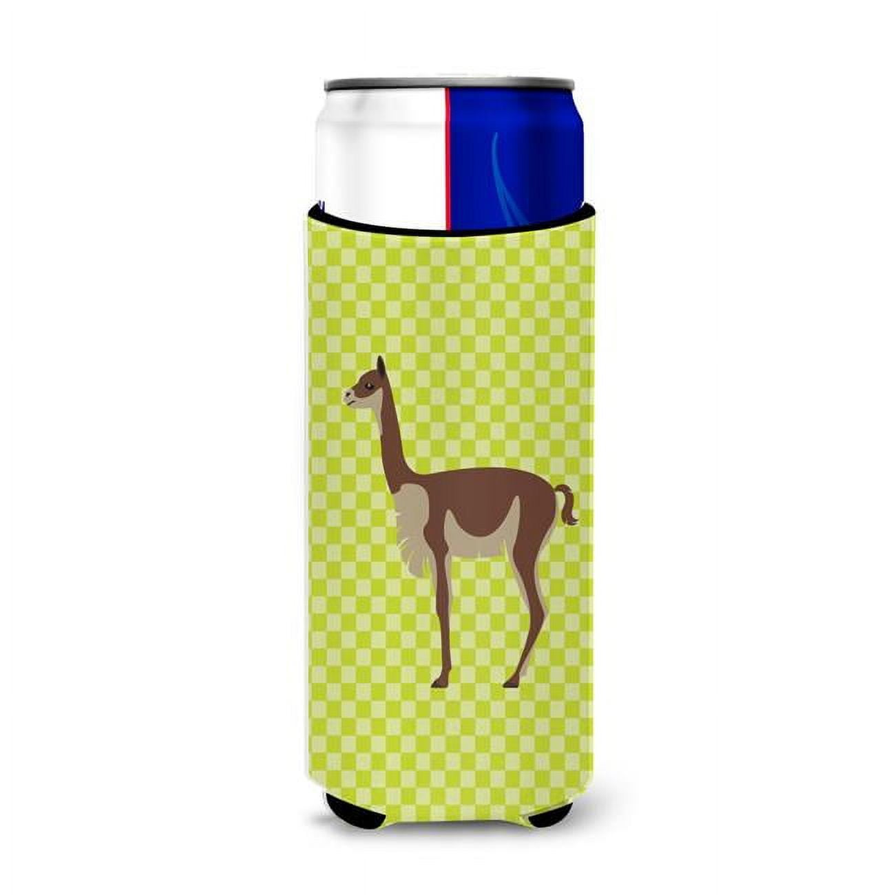 Picture of Carolines Treasures BB7743MUK Vicugna Or Vicuna Green Michelob Ultra Hugger for Slim Cans