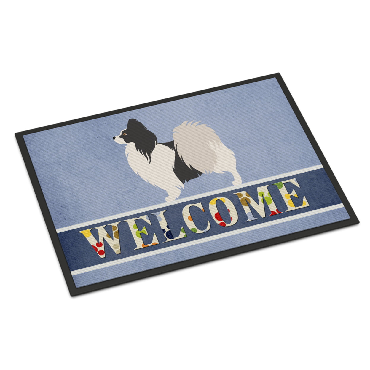 Papillon Welcome Indoor or Outdoor Mat - 18 x 27 in.