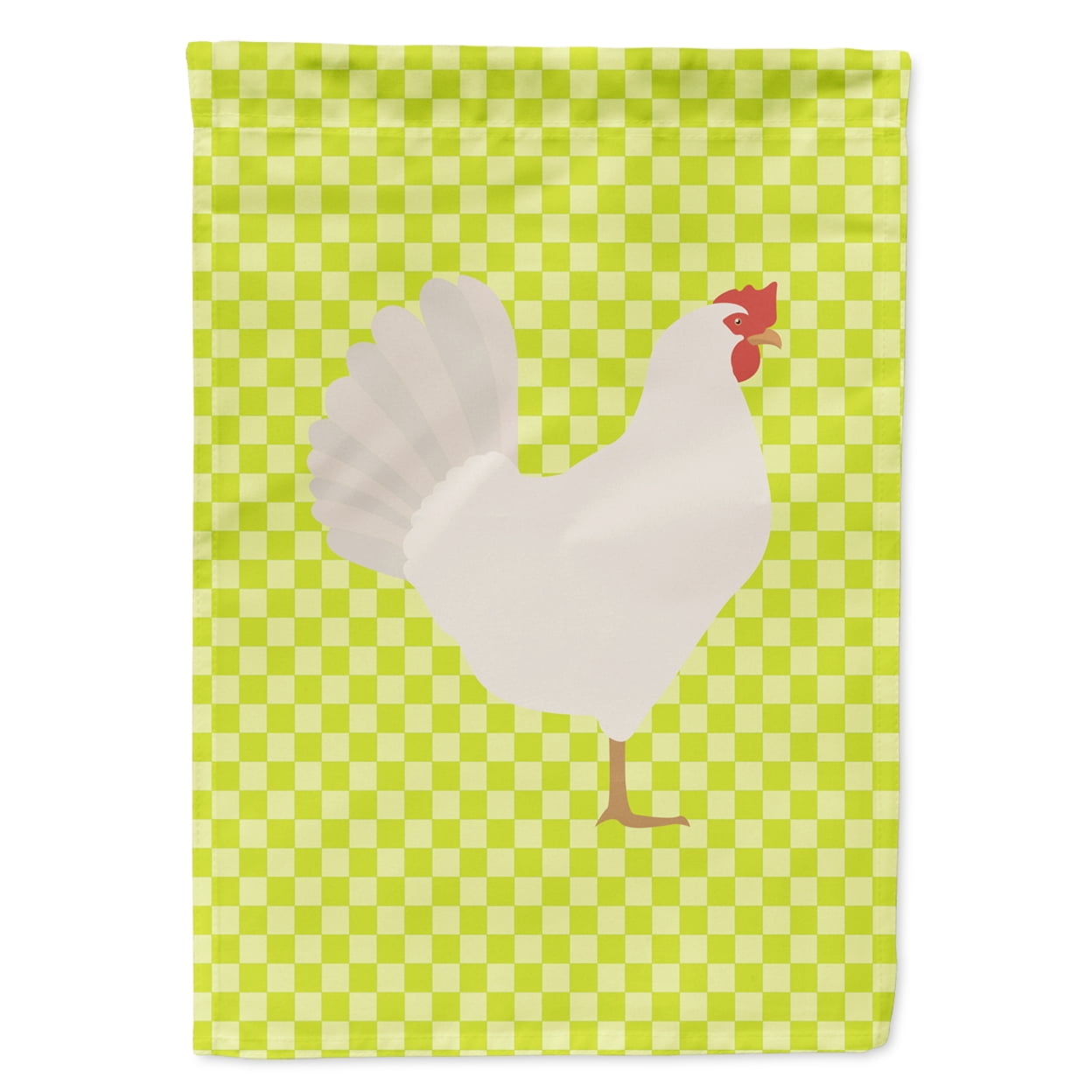 Leghorn Chicken Green Flag Garden Size