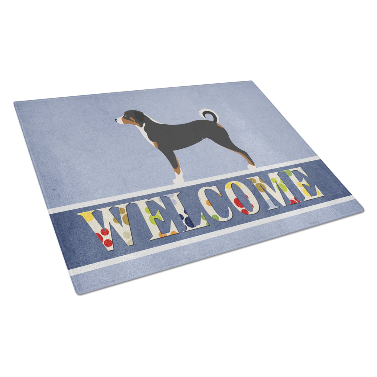 Appenzeller Sennenhund Welcome Glass Cutting Board - Large