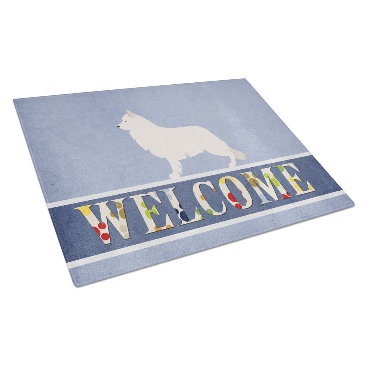 Berger Blanc Suisse Welcome Glass Cutting Board - Large