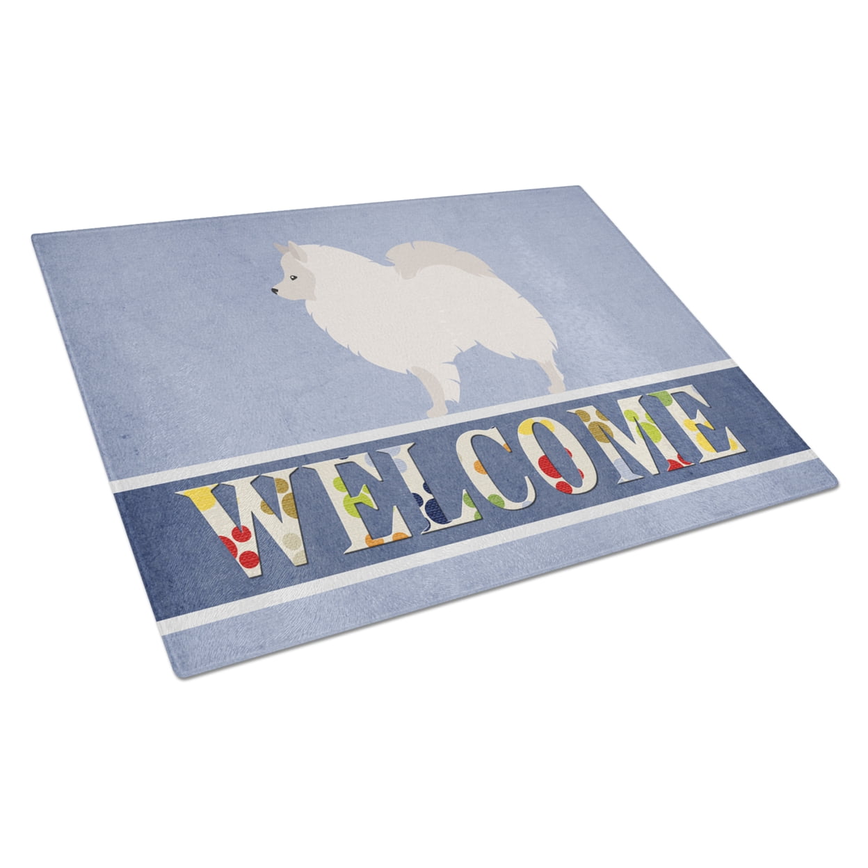BB8317LCB German Spitz Welcome Glass Cutting Board - Large