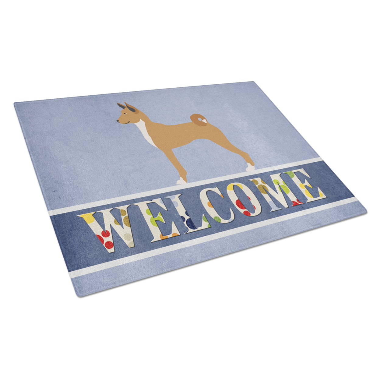 Telomian Welcome Glass Cutting Board - Large