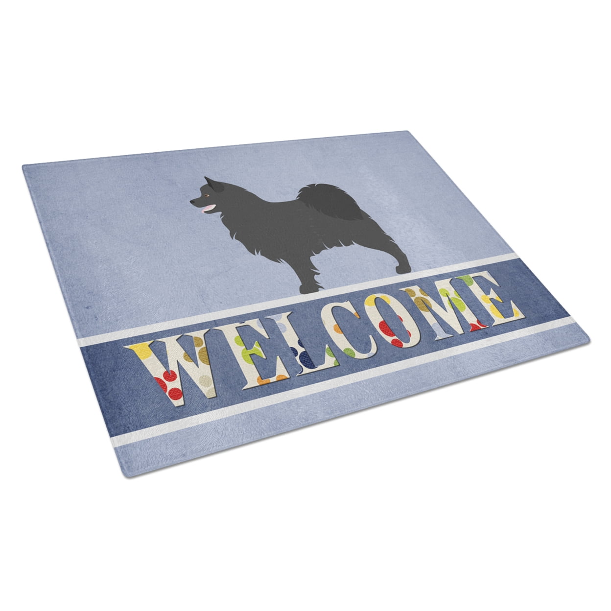 Swedish Lapphund Welcome Glass Cutting Board Large