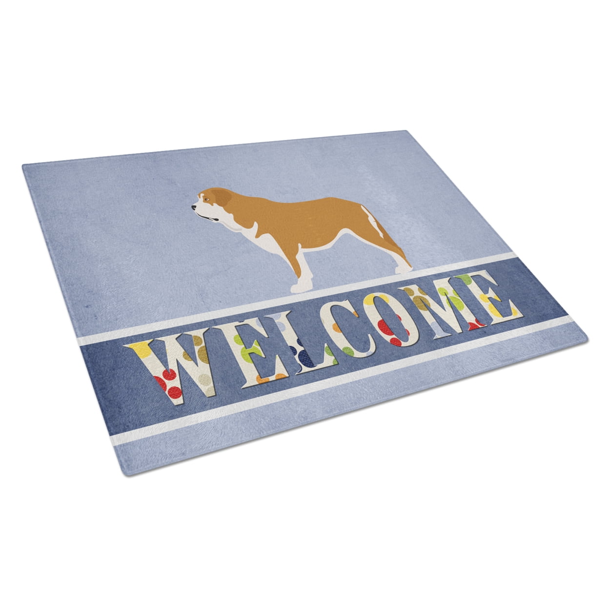 Mastin Epanol Spanish Mastiff Glass Cutting Board Large