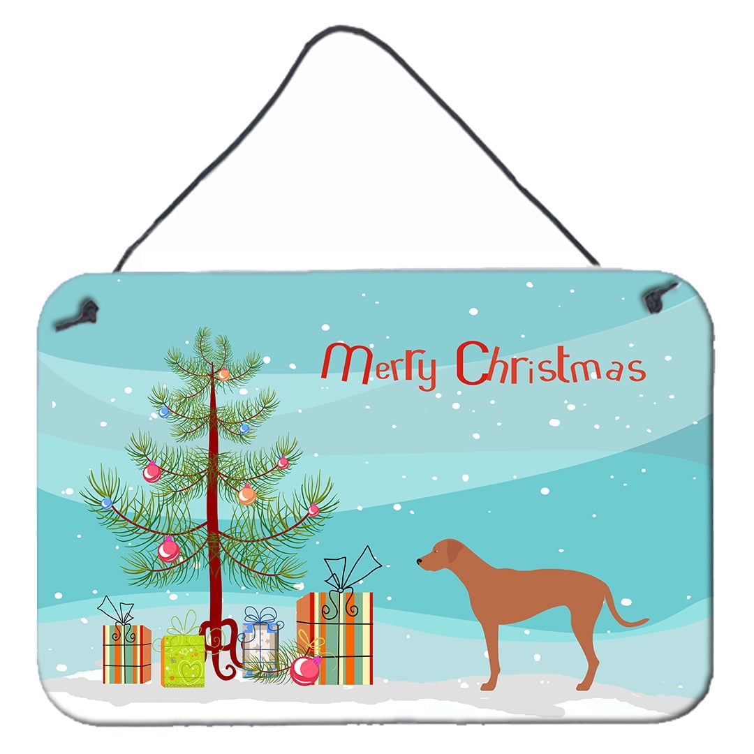Picture of Carolines Treasures BB8439DS812 Rhodesian Ridgeback Christmas Wall or Door Hanging Prints