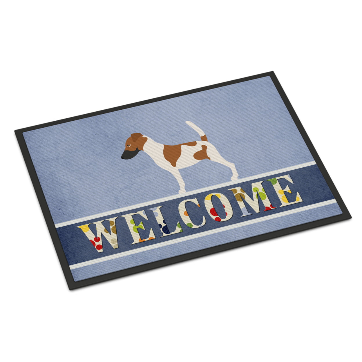 Smooth Fox Terrier Welcome Indoor or Outdoor Mat - 24 x 36 in.