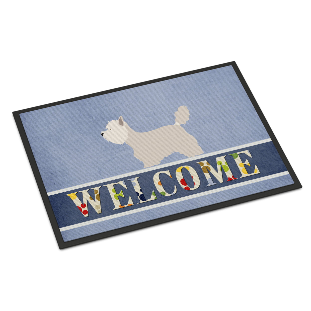 Westie Welcome Indoor or Outdoor Mat - Multicolor - 24 x 36 in.
