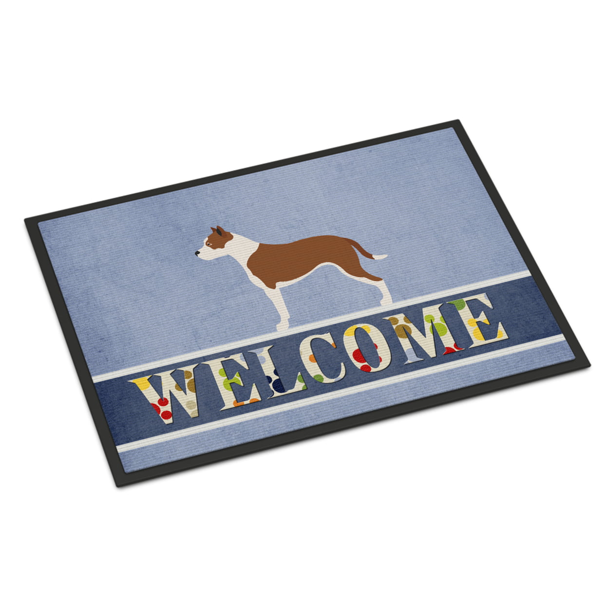 Pit Bull Terrier Welcome Indoor or Outdoor Mat - 24 x 36 in.