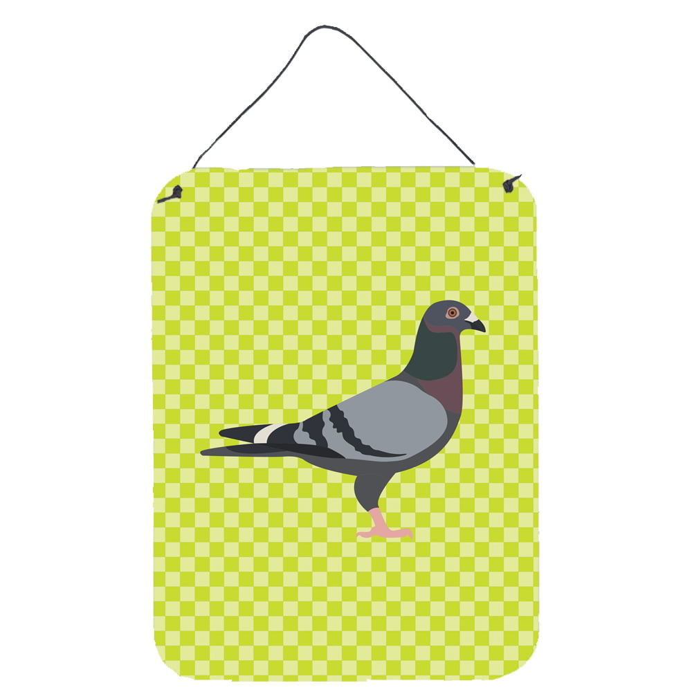 Picture of Carolines Treasures BB7777DS1216 Racing Pigeon Green Wall or Door Hanging Prints