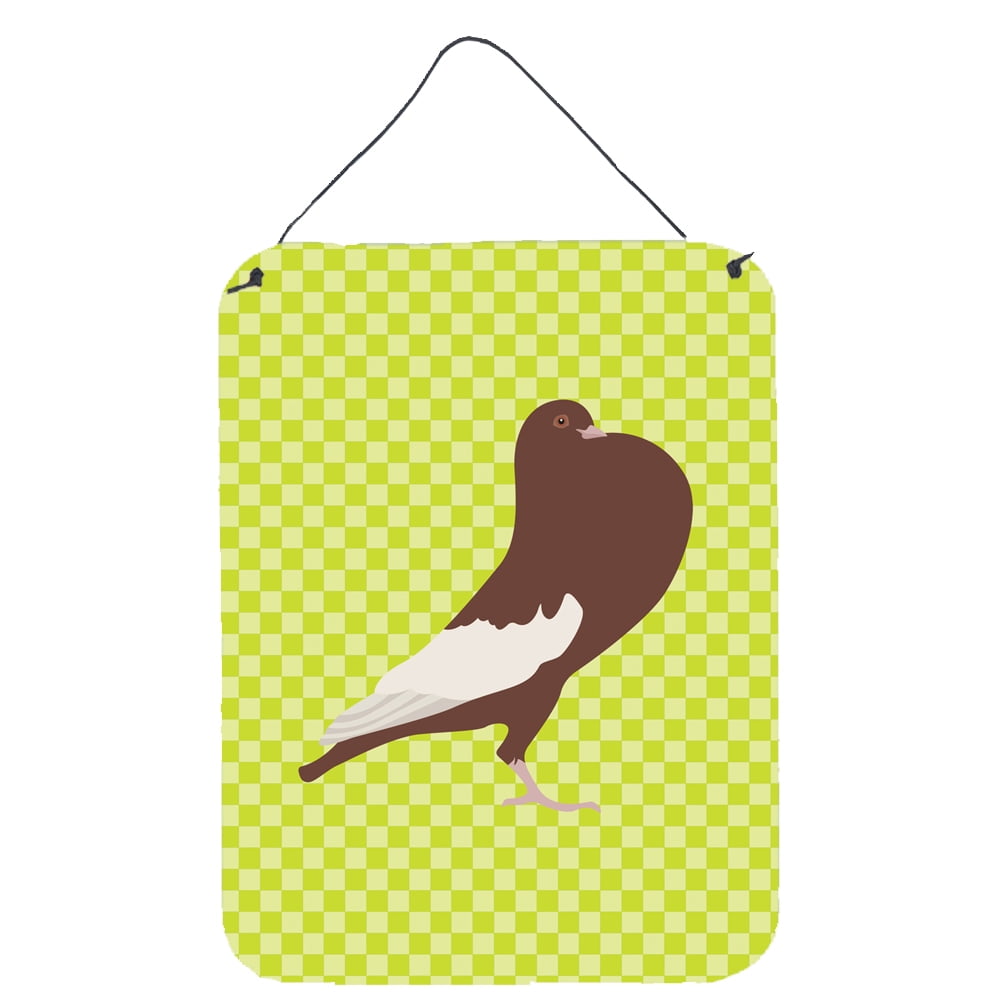 Picture of Carolines Treasures BB7780DS1216 English Pouter Pigeon Green Wall or Door Hanging Prints