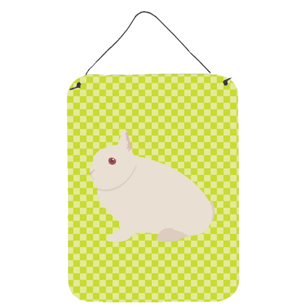 Picture of Carolines Treasures BB7790DS1216 Hermelin Rabbit Green Wall or Door Hanging Prints