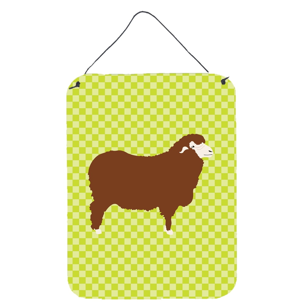 BB7807DS1216 Merino Sheep Green Wall or Door Hanging Prints