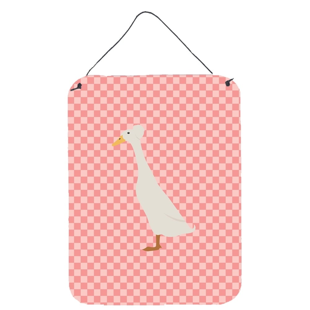 BB7859DS1216 Bali Duck Pink Check Wall or Door Hanging Prints