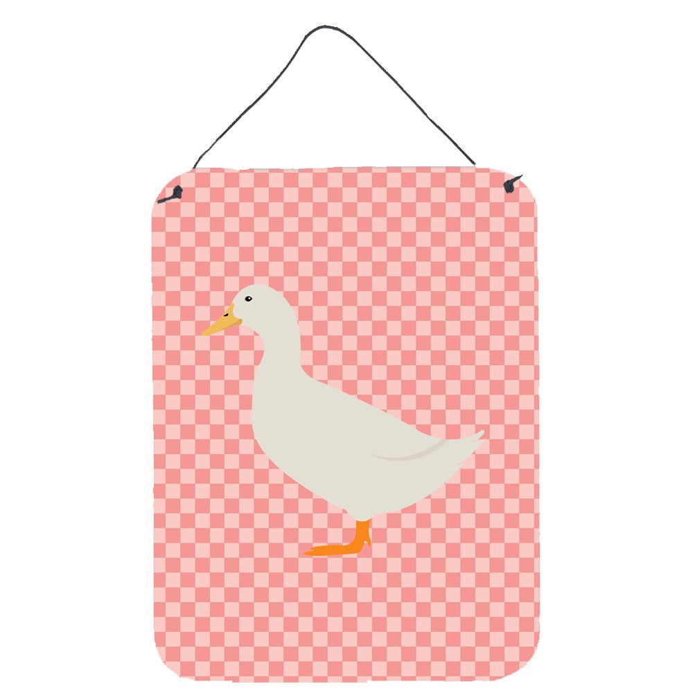 BB7860DS1216 American Pekin Duck Pink Check Wall or Door Hanging Prints