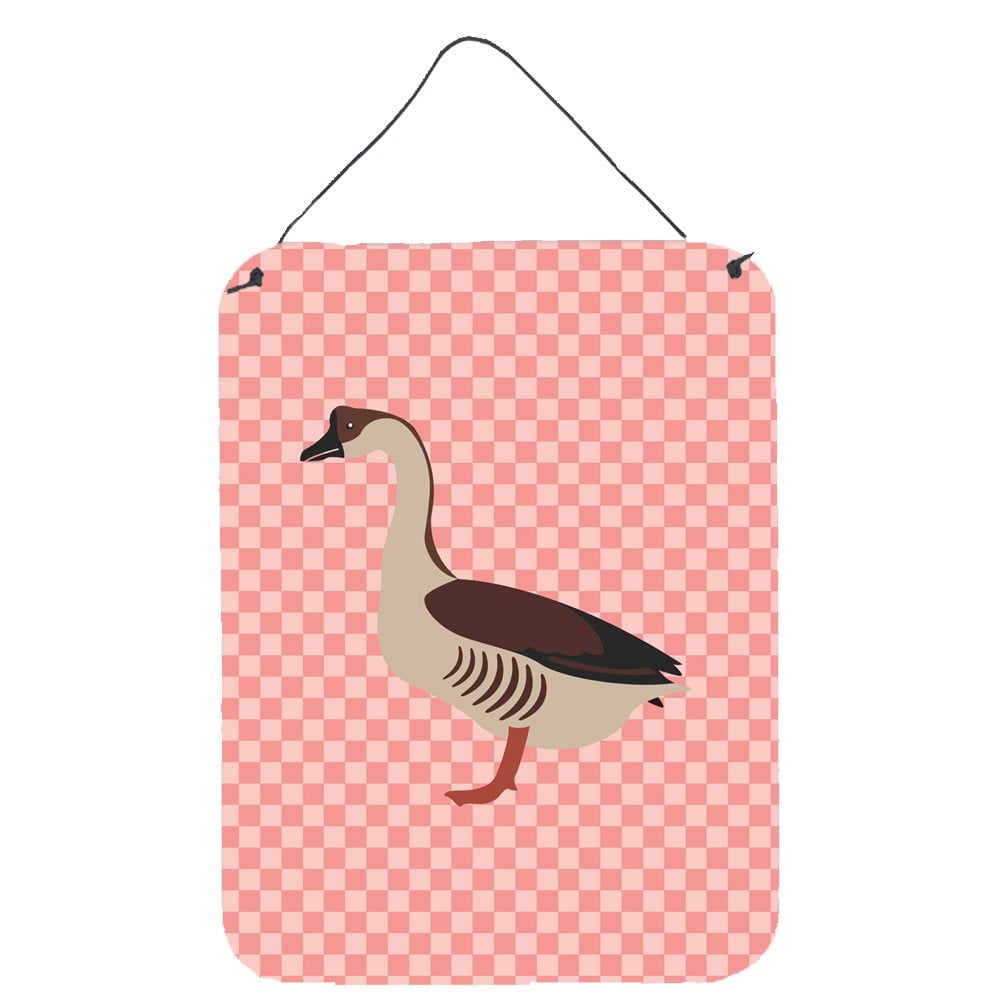 BB7896DS1216 Chinese Goose Pink Check Wall or Door Hanging Prints
