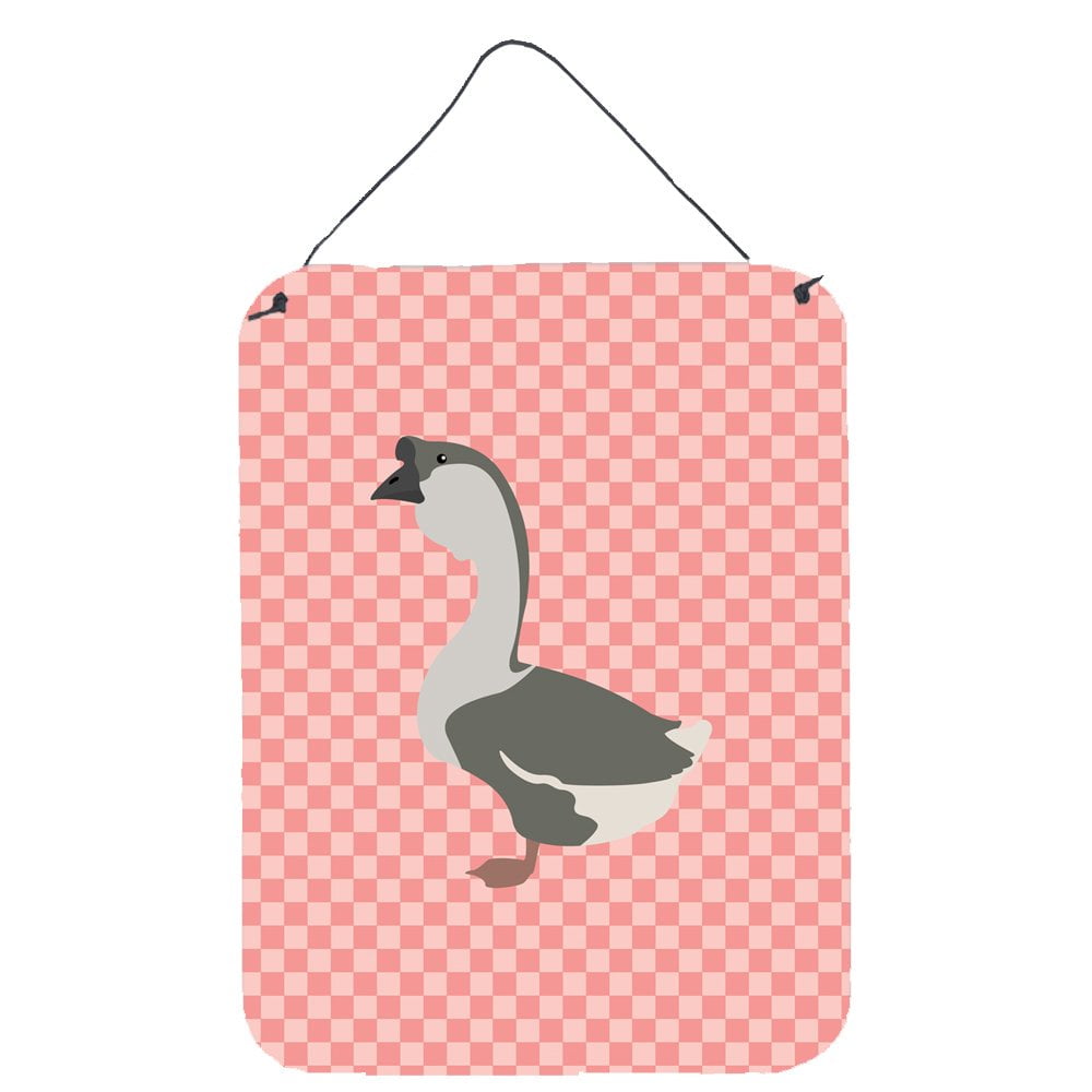 BB7899DS1216 African Goose Pink Check Wall or Door Hanging Prints