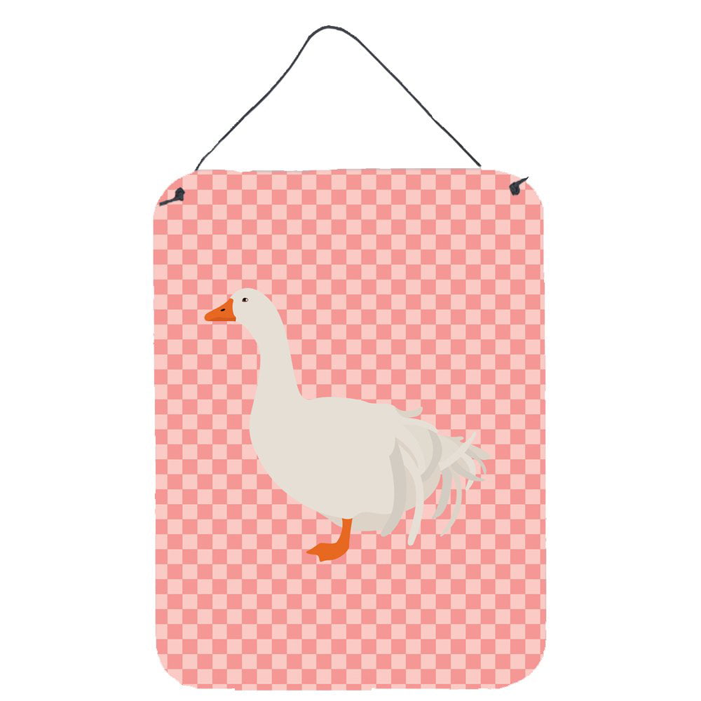 BB7902DS1216 Sebastopol Goose Pink Check Wall or Door Hanging Prints