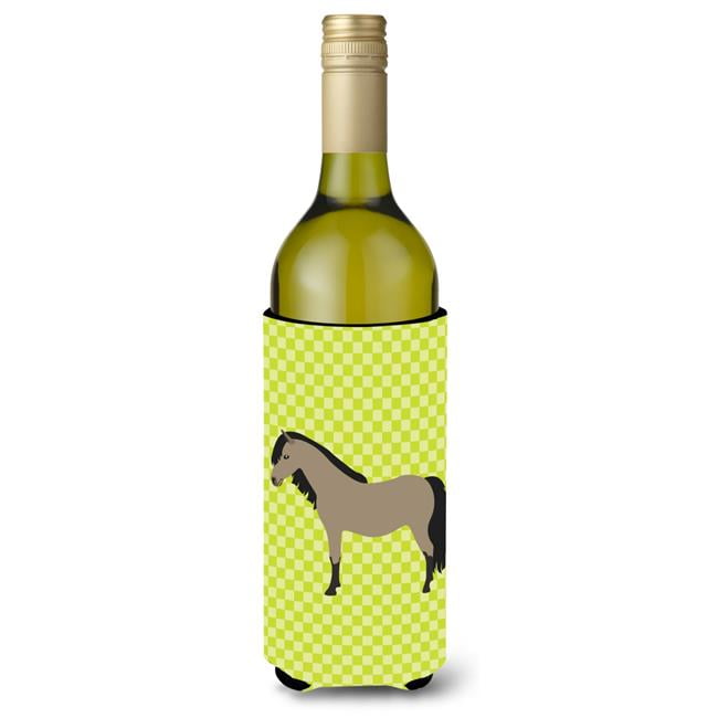 Picture of Carolines Treasures BB7736LITERK Welsh Pony Horse Green Wine Bottle Beverge Insulator Hugger