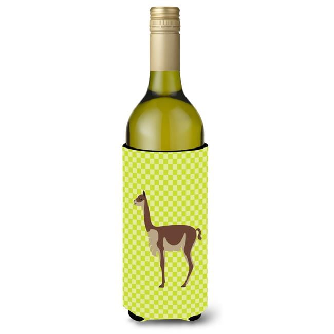 Picture of Carolines Treasures BB7743LITERK Vicugna or Vicuna Green Wine Bottle Beverge Insulator Hugger