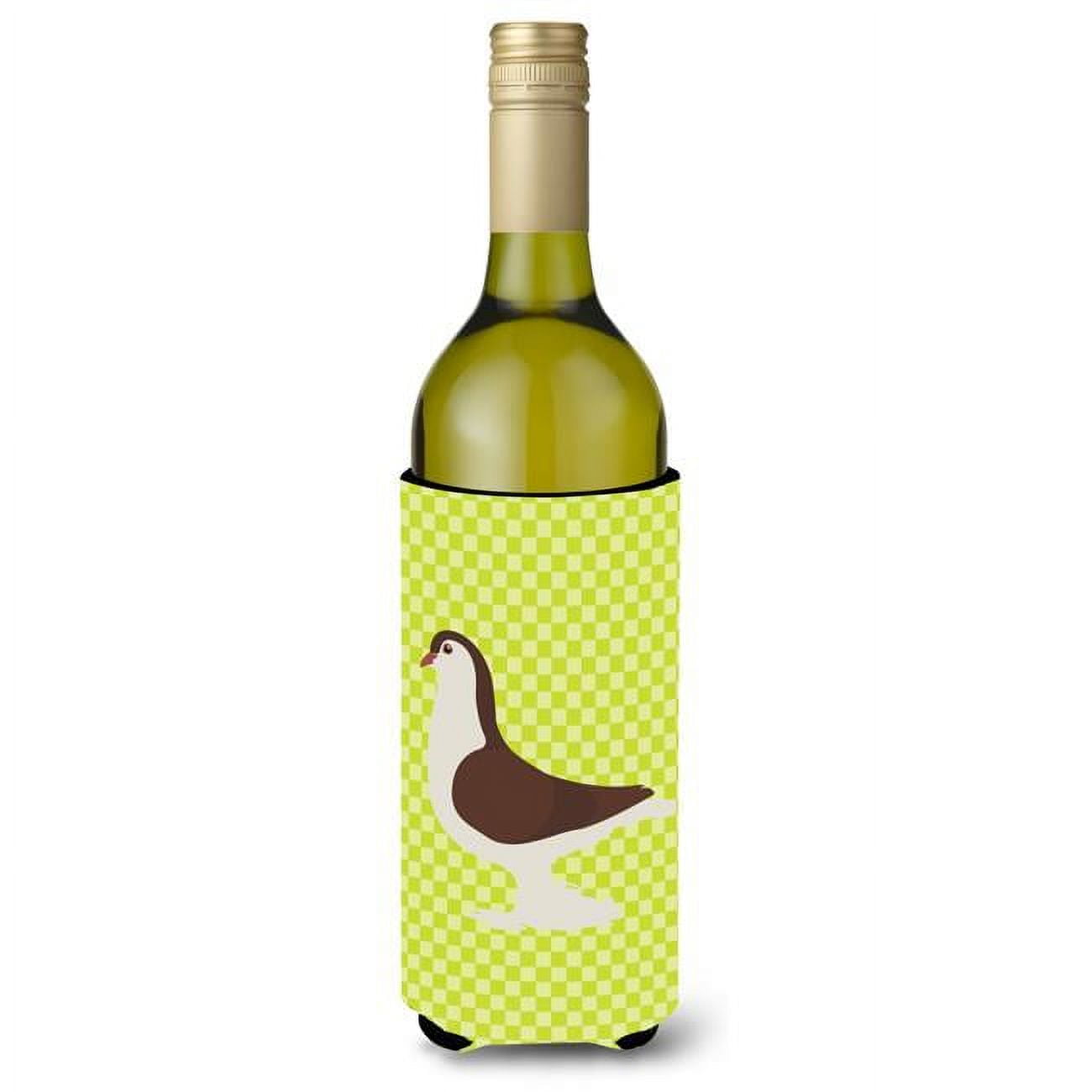 Picture of Carolines Treasures BB7769LITERK Large Pigeon Green Wine Bottle Beverge Insulator Hugger
