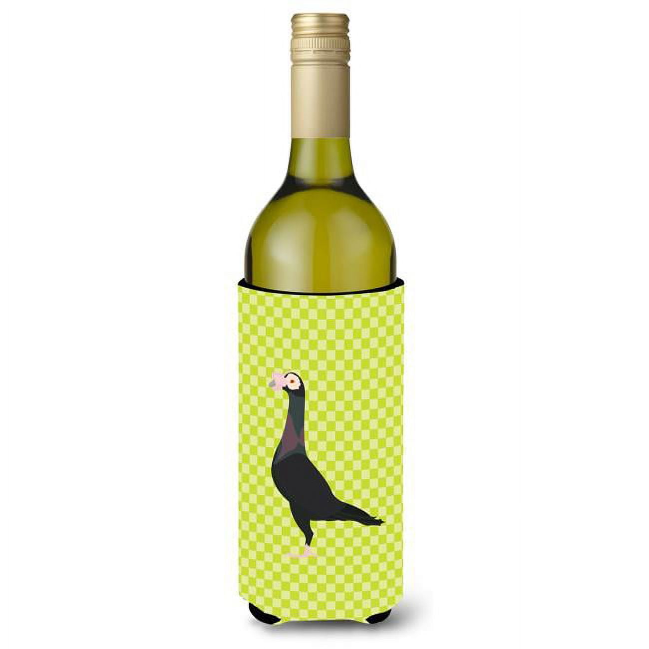 Picture of Carolines Treasures BB7771LITERK English Carrier Pigeon Green Wine Bottle Beverge Insulator Hugger