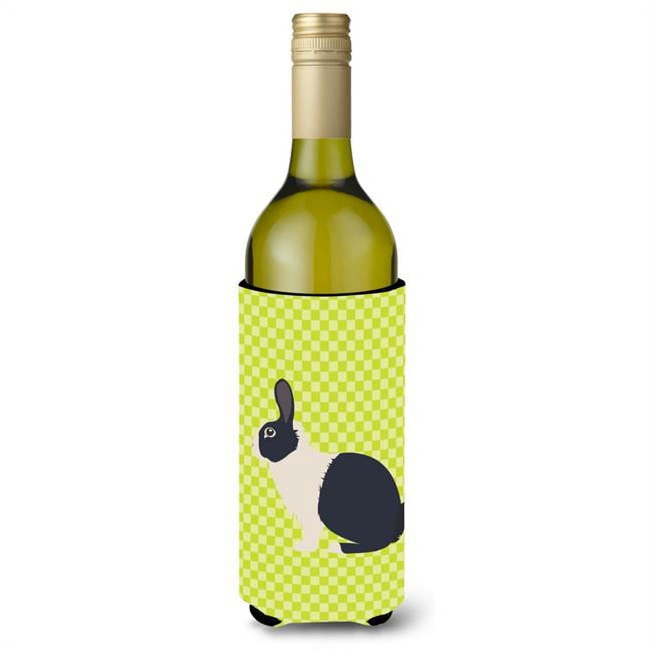 Picture of Carolines Treasures BB7784LITERK Dutch Rabbit Green Wine Bottle Beverge Insulator Hugger