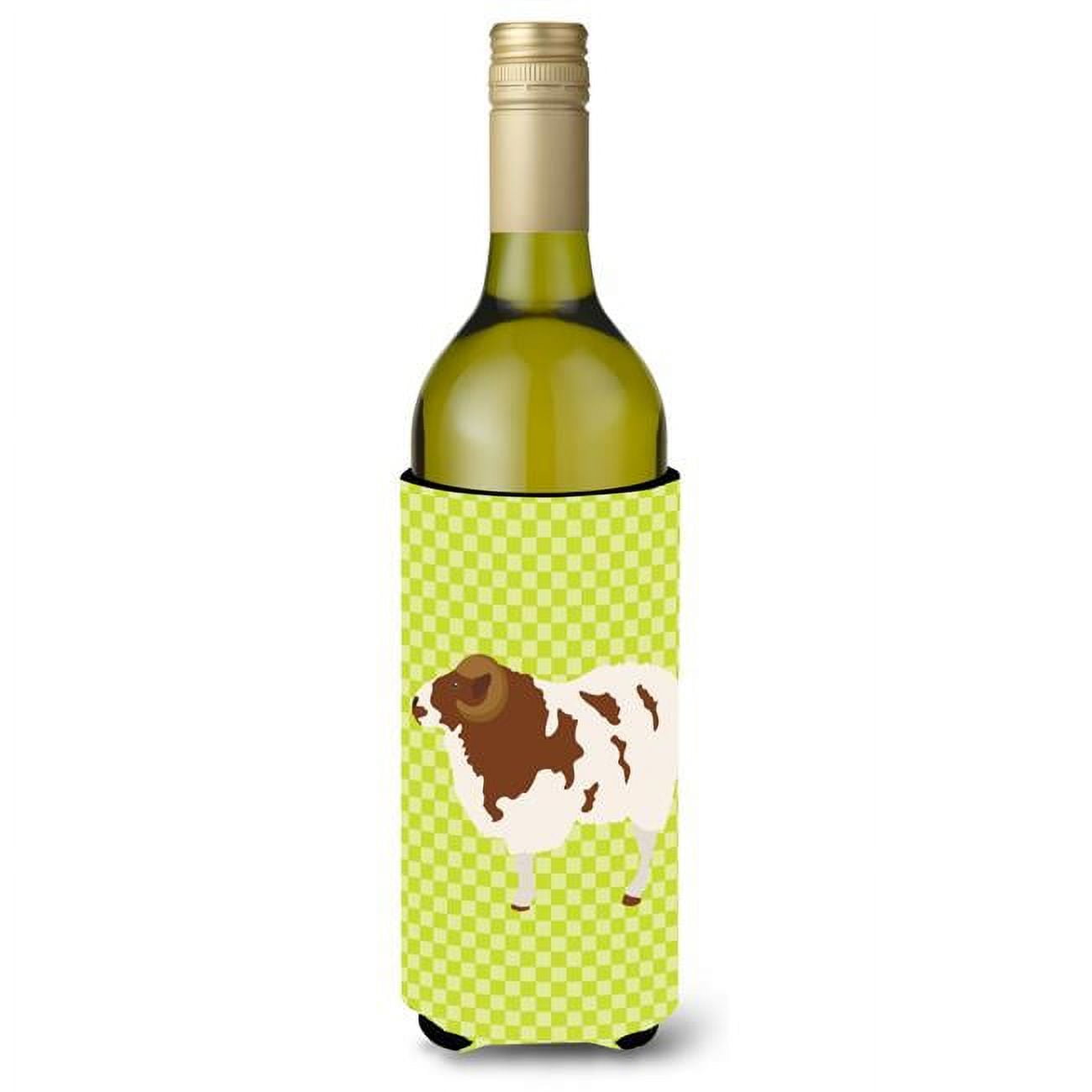 Picture of Carolines Treasures BB7801LITERK Jacob Sheep Green Wine Bottle Beverge Insulator Hugger