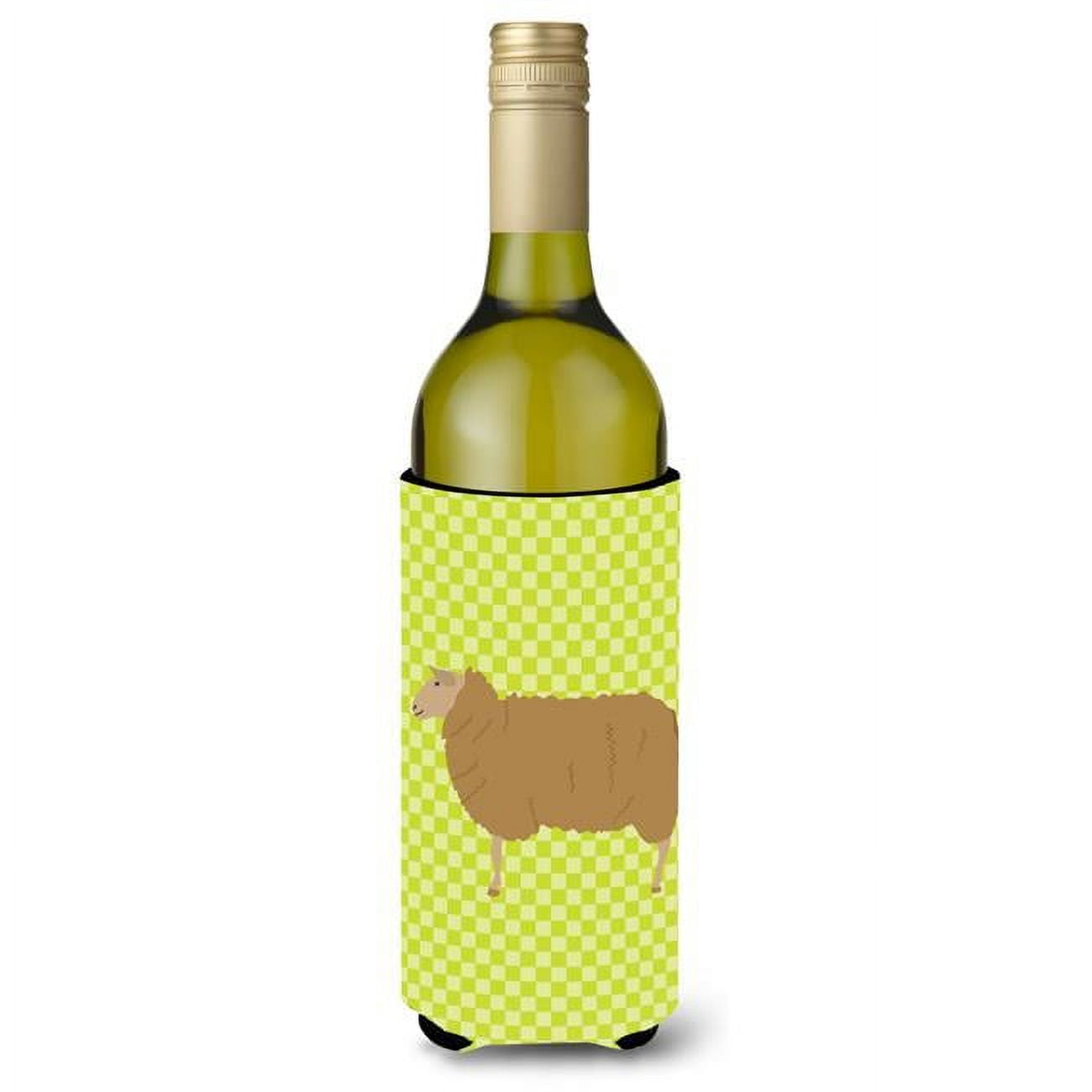 Picture of Carolines Treasures BB7803LITERK East Friesian Sheep Green Wine Bottle Beverge Insulator Hugger