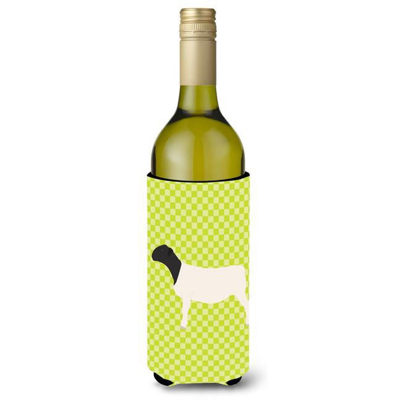 Picture of Carolines Treasures BB7804LITERK Dorper Sheep Green Wine Bottle Beverge Insulator Hugger