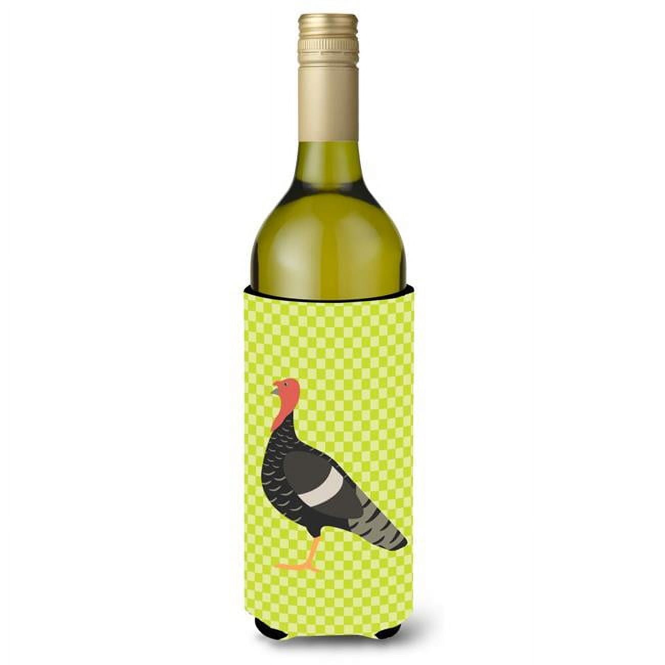 Picture of Carolines Treasures BB7813LITERK Marragansett Turkey Green Wine Bottle Beverge Insulator Hugger