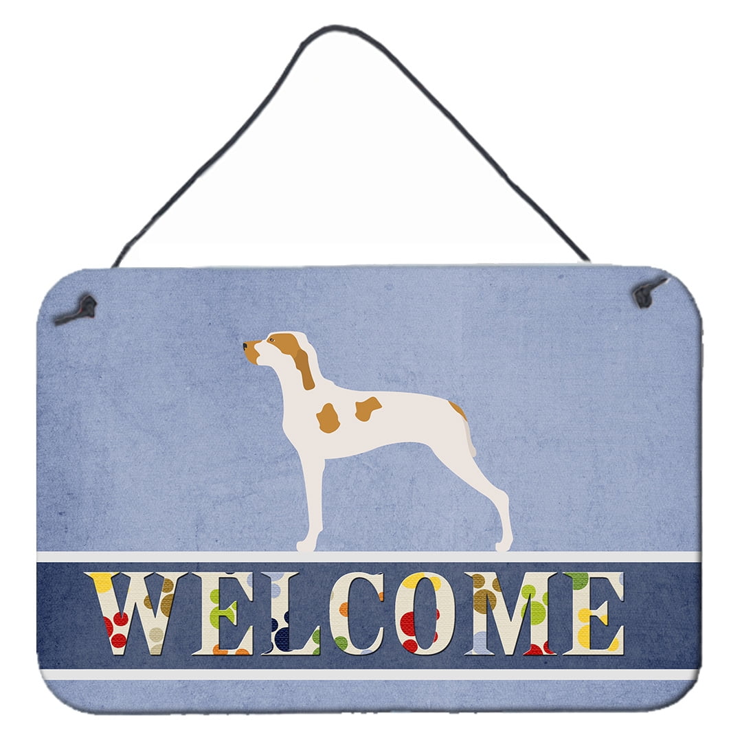 Ariege Pointer Welcome Wall or Door Hanging Prints 8 x 12 in.