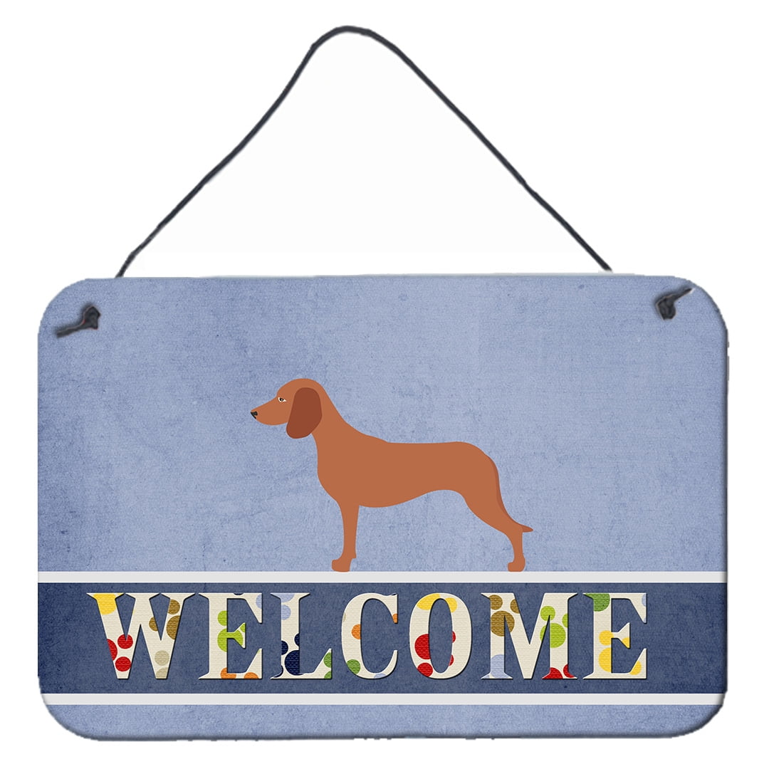 BB8285DS812 Bavarian Mountian Hound Welcome Wall or Door Hanging Prints