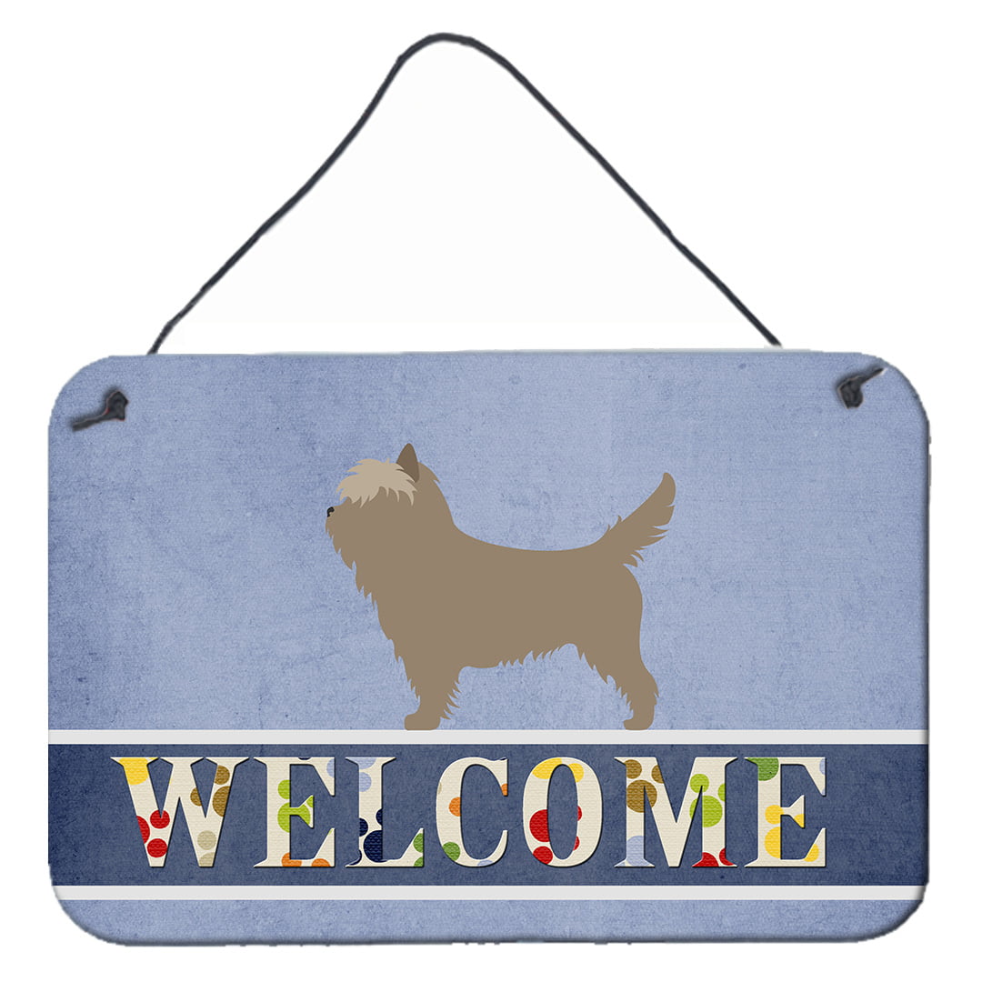 BB8286DS812 Cairn Terrier Welcome Wall or Door Hanging Prints