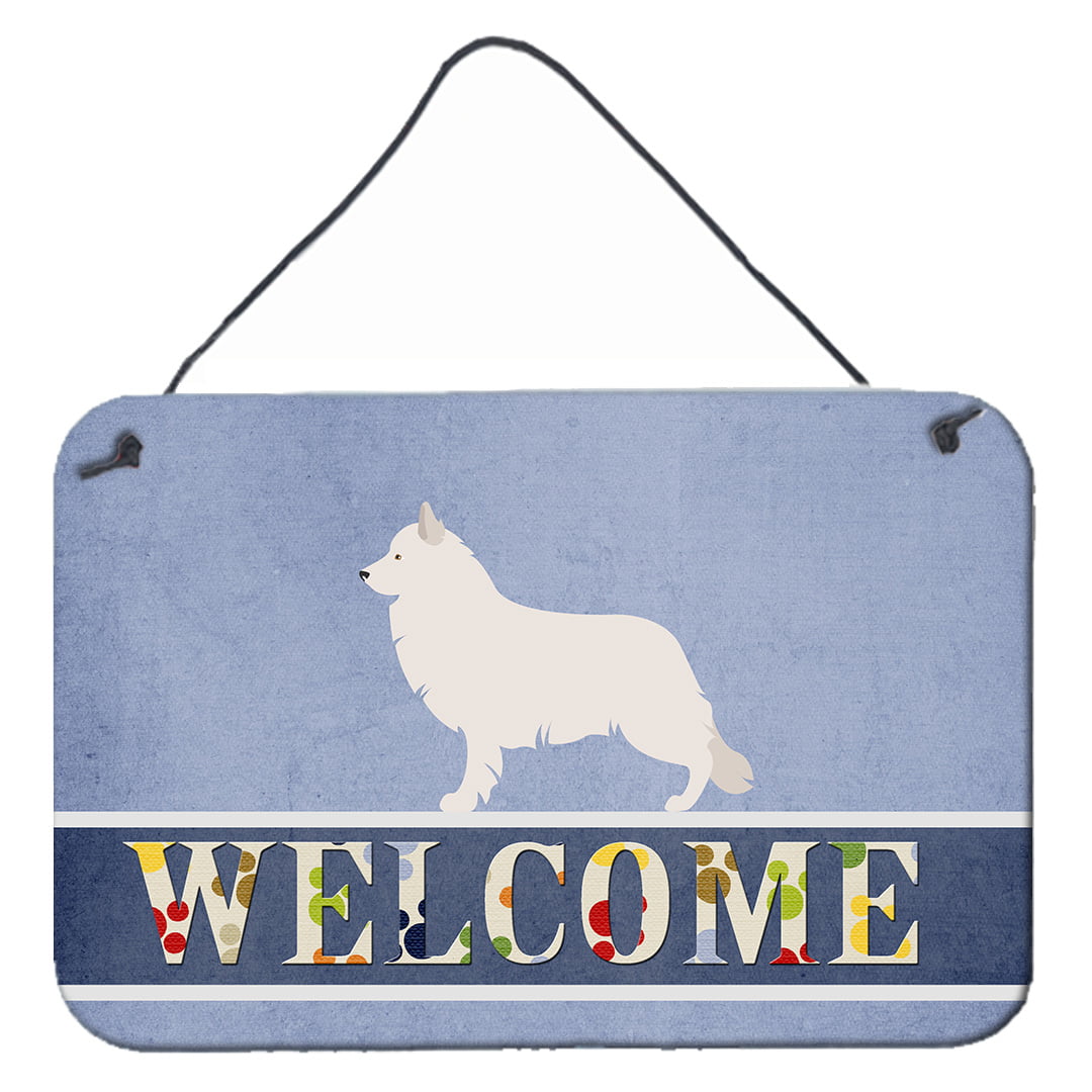 BB8292DS812 Berger Blanc Suisse Welcome Wall or Door Hanging Prints