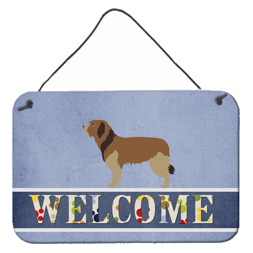 BB8295DS812 Catalan Sheepdog Welcome Wall or Door Hanging Prints