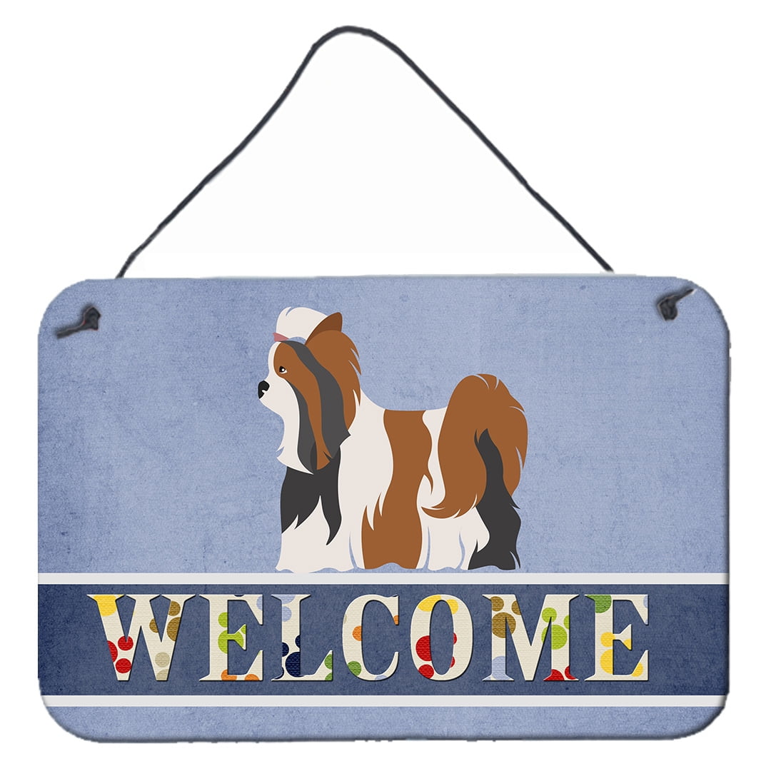 BB8308DS812 Biewer Terrier Welcome Wall or Door Hanging Prints