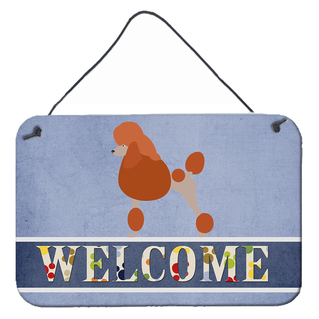 Royal Poodle Welcome Wall or Door Hanging Prints