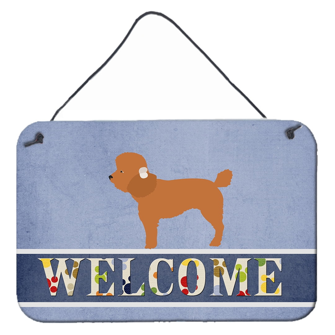 Toy Poodle Welcome Wall or Door Hanging Prints