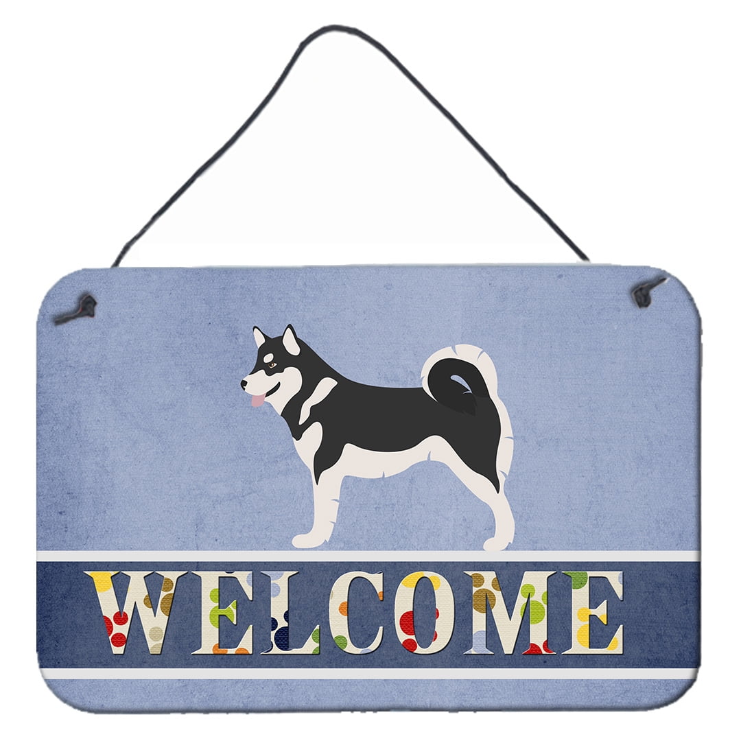 Alaskan Malamute Welcome Wall or Door Hanging Prints