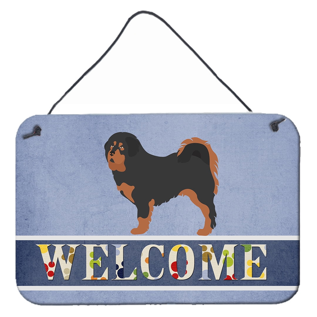 BB8326DS812 Tibetan Mastiff Welcome Wall or Door Hanging Prints