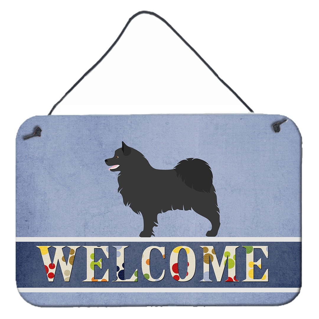 Picture of Carolines Treasures BB8347DS812 Swedish Lapphund Welcome Wall or Door Hanging Prints